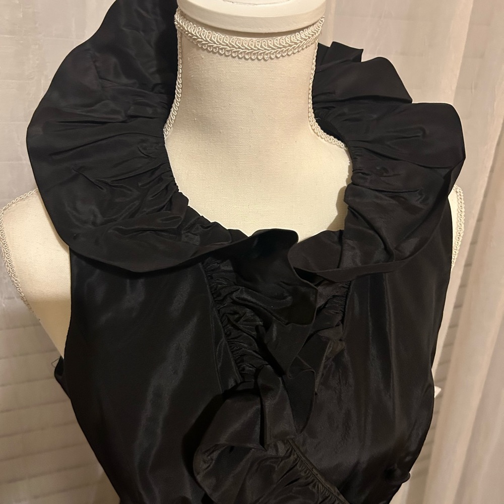 Rickie Freeman TERI JON Taffeta Ruffle Dress - Picture 3 of 10